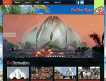 Tablet Screenshot of indiratour.com